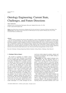 Ontology Engineering: Current State Challenges  and Future Directions (swj2313)