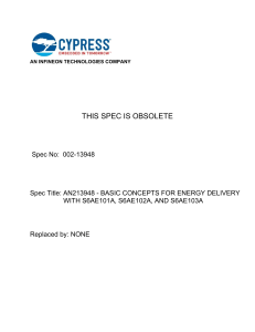 Infineon-AN213948 Basic Concepts for Energy Delivery with S6AE101A S6AE102A and S6AE103A-ApplicationNotes-v03 00-EN