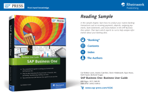 reading sample sappress 1499 SAP Business One