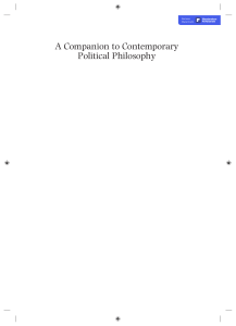 (Blackwell Companions to Philosophy) Robert E. Goodin, Philip Pettit, Thomas W. Pogge - A Companion to Contemporary Political Philosophy  2 Volume