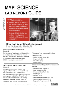 science inquiry guide