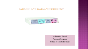 Faradic-Galvanic-Current