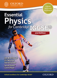 Essential Physics for Cambridge IGCSE