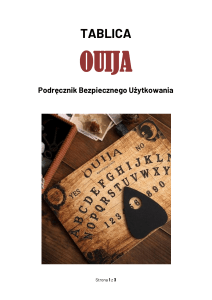 Tablice OUIJA - Podręcznik bezpiecznego użytkowania PDF PL Poradnik