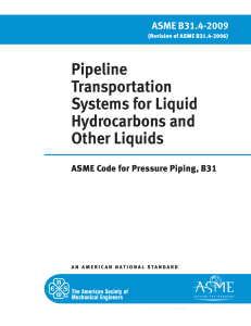 ASME B31.4 - (Tuberías de Transporte de Hidrocarburos Líquidos y Otros Líquidos)