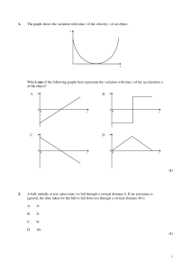 Physics kinematics worksheet