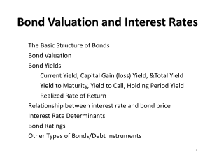 MGFB10 BondValuation Chapter6 Notes