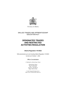 SKILLED TRADES AND APPRENTICESHIP EDUCATION ACT