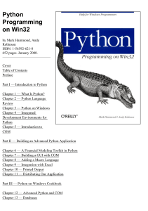 Python Programming on Win32