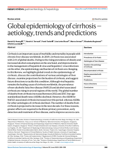 Global epidemiology of cirrhosis 