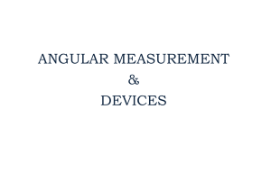 Angular Measurements