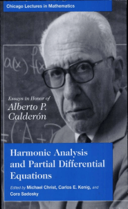 Harmonic Analysis and Partial Differential Equations Essays in Honor of Alberto P. Calderon (Chicago Lectures in Mathematics) by Michael Christ, Carlos E. Kenig, Cora Sadosky (z-lib.org)