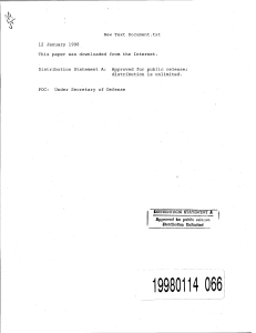 UAV Tactical Control System Operational Requirements Document