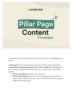 [TEMPLATE] Pillar Page Content Template 