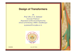Transformers Design-Unit 4 -Dr J Jamnani