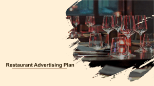 Restaurant Advertising Plan