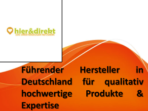 Finden Sie namhafte Hersteller in Deutschland