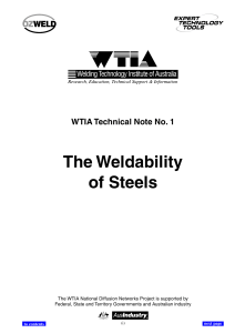 WTIA TN 01 2006 e Weldability of Steels