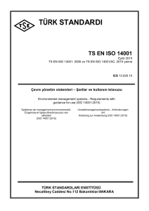 TS EN ISO 14001 2015