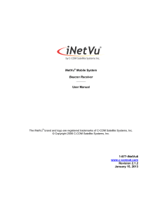 iNetVu User Manual - Beacon Receiver - Rev 2.1.2