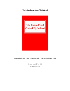 the indian penal code by ratanlal and dhirajlal