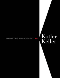 Marketing Management  14th Edition 