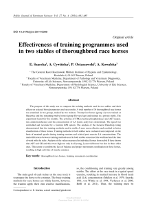 Effectiveness of training programme