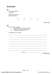 Ratio and Proportion (F) QP (1)