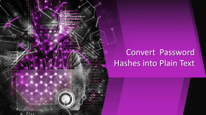 convert password hashes into plain text
