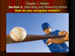 Chapter 1 Motion Powerpoint Notes