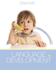 Language Development by Erika Hoff