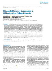 RIS Assisted Coverage Enhancement in Millimeter Wave Cellular Networks