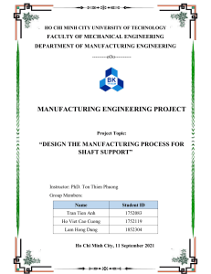 211 ManufacturingProject Report