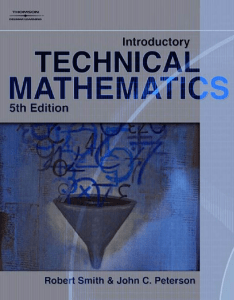 Introductory Technical Mathematics