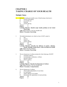 taking charge of your health chapter one 1 IN-Ch01 (1)