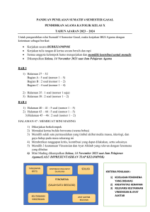 PANDUAN PENILAIAN SUMATIF 4 SEM-GASAL