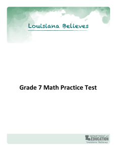 Grade7 Math-Practice Test