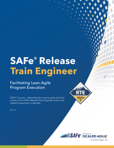 SAFe Release Train Engineer Digital Workbook (5.1.1)