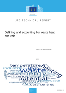 defining and accounting for waste heat and cold-KJNA30869ENN