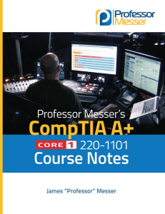 Professor Messer's CompTIA 220-1001