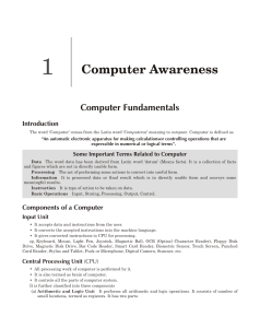 Computer awareness