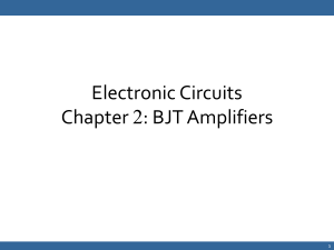 Chapter 2 BJT Amplifiers