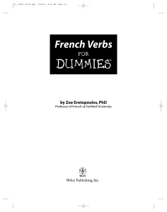 French Verbs for Dummies