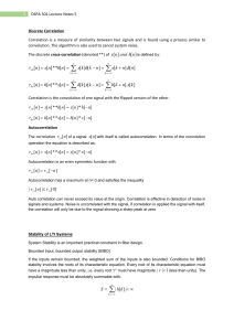 DSPA 301 Lecture Notes 5 Z-Transfoms Part 1