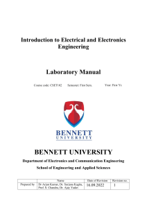 Electrical & Electronics Engineering Lab Manual