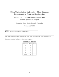 [Problem-Solving] Midterm Examination in EE-PC 4111