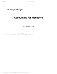 managerial accounting