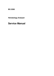 BC 2300 Hematology Analyzer Service Manu(1)
