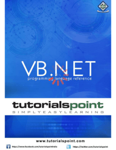 VB.Net Tutorial (PDF Version)