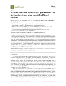 A Road Condition Classification Algorithm for a Ti